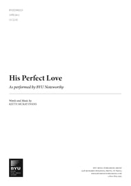 His Perfect Love SATB choral sheet music cover Thumbnail